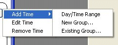 Add Time Component Form