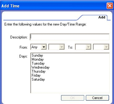 Add Time Rules