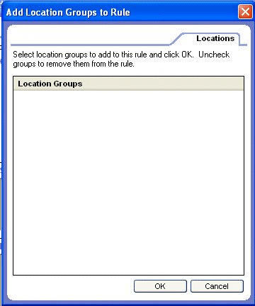 Add Location Groups to Rule Form